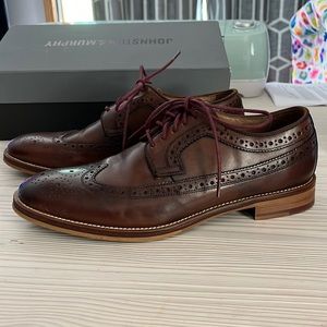 Johnston & Murphy wingtip shoes